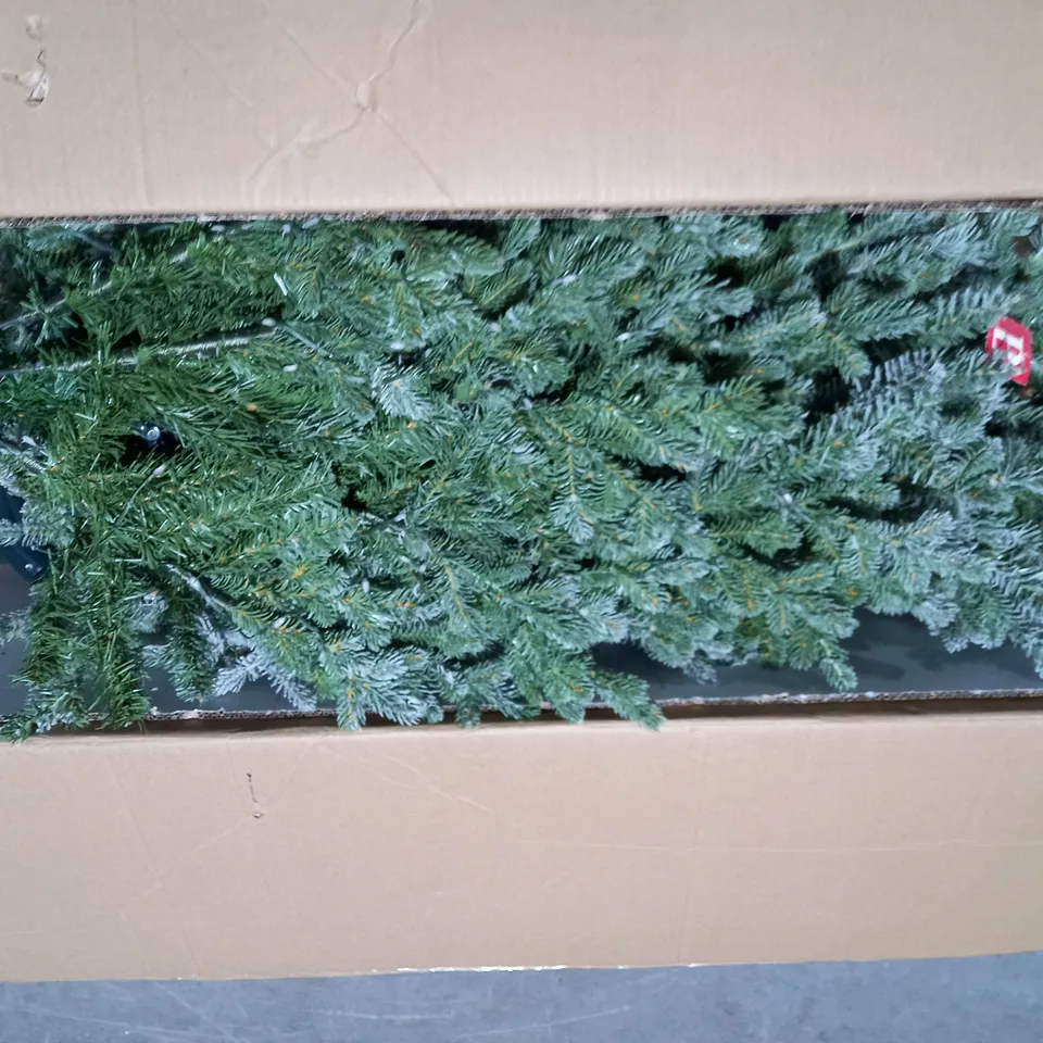 SANTA'S BEST 16 FUNCTION PRE-LIT DEWDROP CHRISTMAS TREE- 6FT SNOW KISS - COLLECTION ONLY