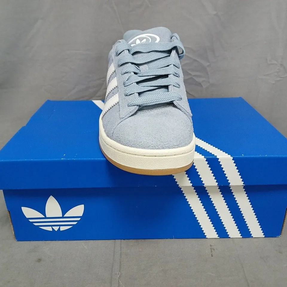 BOXED PAIR OF ADIDAS CAMPUS 00S SHOES IN LIGHT BLUE/WHITE SIZE 11