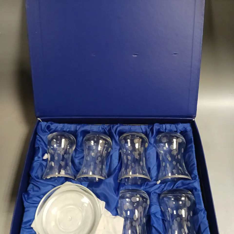 BOXED EURO KLASS TURKISH TEA SET - COLLECTION ONLY 