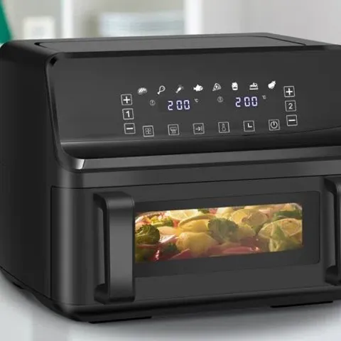 BOXED DUAL AIR FRYER 9L, 2 X 4.5L DUAL ZONE AIR FRYER (1 BOX)