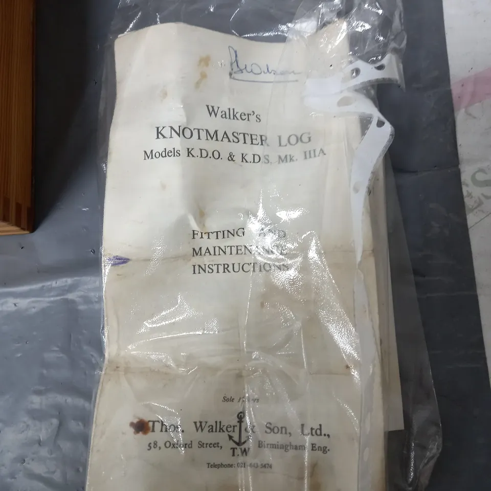 WALKER KNOTMASTER LOG 