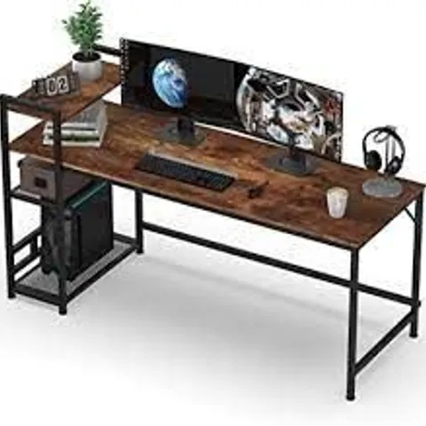 BOXED HOMIDEC COMPUTER DESK WITH BOOKSHELF,  160 X160 X 110 CM 