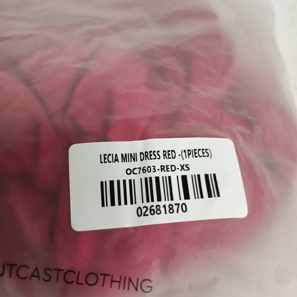 OUTCAST LECIA MINI DRESS RED – XS (1 PIECE)-XS