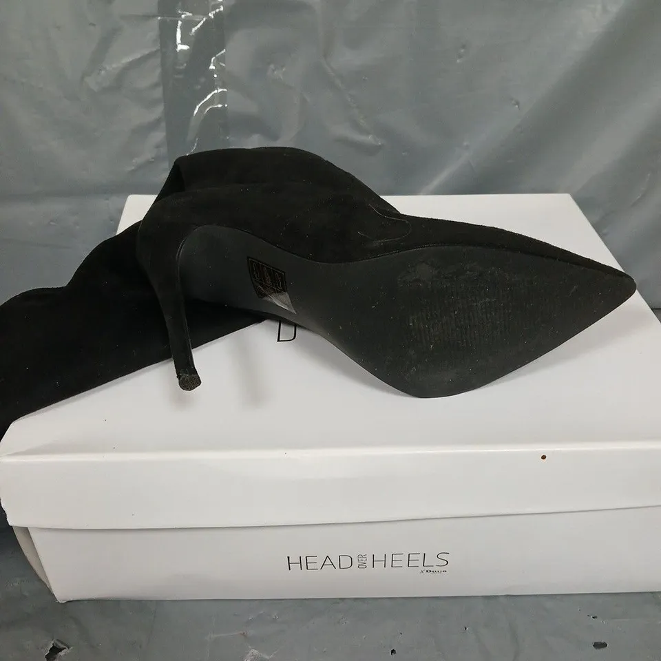 BOXED HEAD OVER HEELS BLACK MICRO FIBRE - SIZE 37