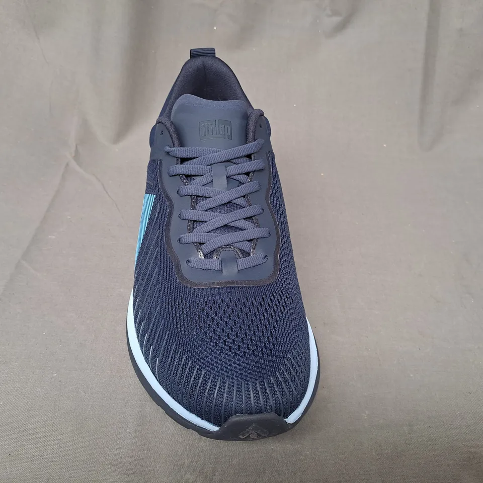 BOXED PAIR OF FITFLOP RUNNER MESH RUNNING SHOES IN NAVY UK SIZE 6