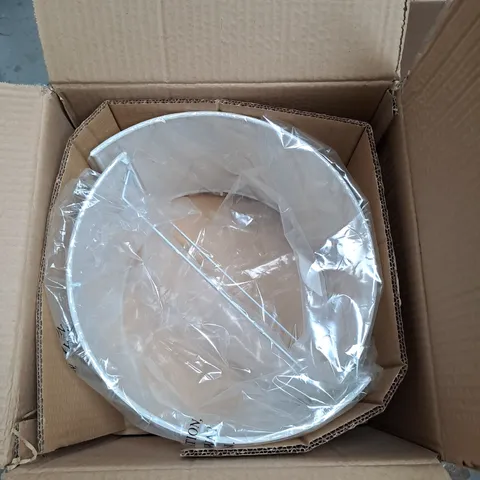 DAR LIGHTING ALS1233 CREAM FAUX SILK LAMP