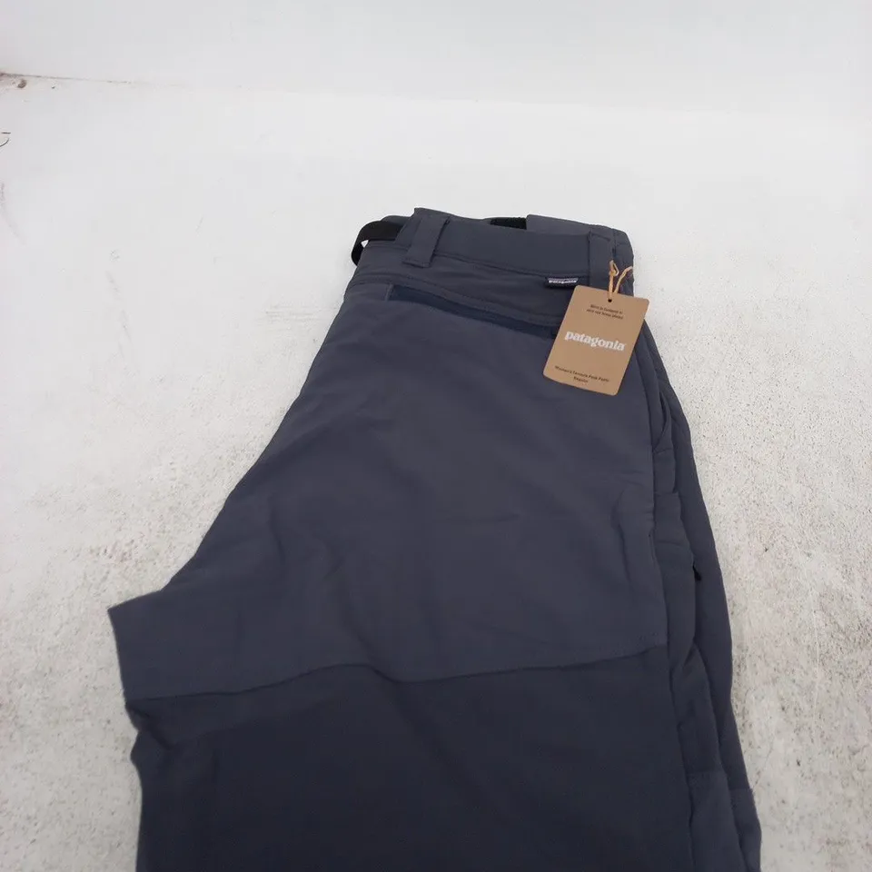 PATAGONIA WOMEN'S TERRAVIA PEAK PANTS - REGULAR, SMOLDER BLUE, UK 14