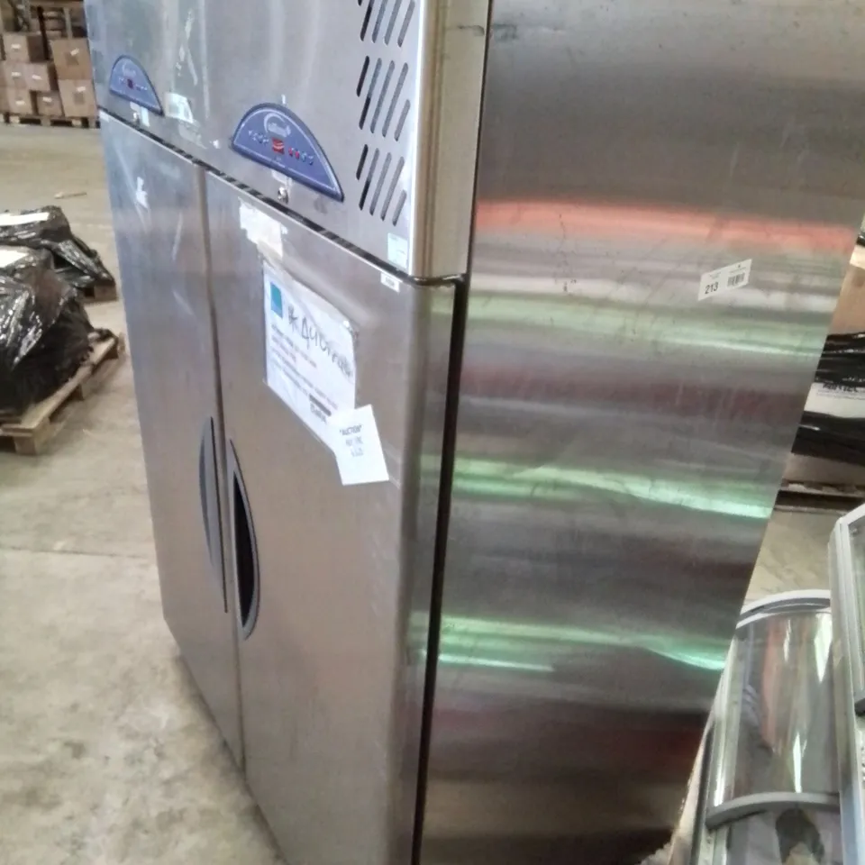 WILLIAMS 2 DOOR STAINLESS STEEL FISH/MEAT UPRIGHT COMMERCIAL FRIDGE