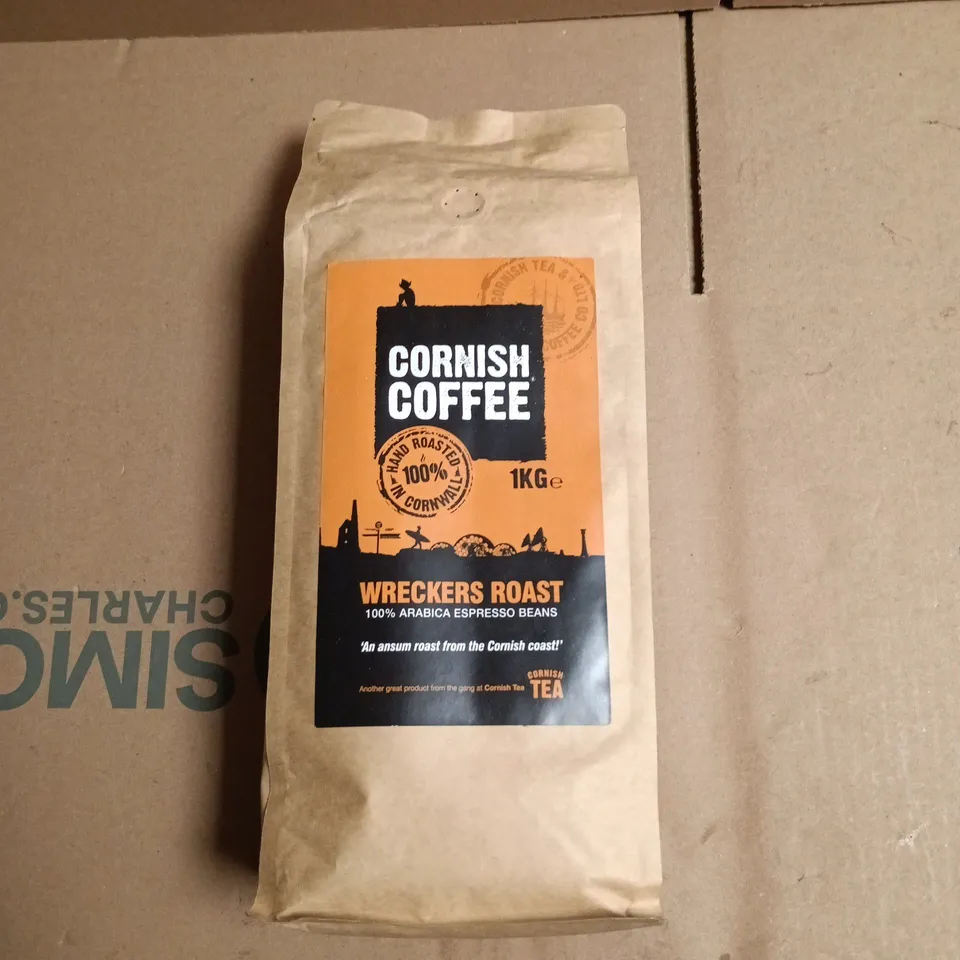 CORNISH COFFEE WRECKERS ROAST – 1KG ARABICA ESPRESSO BEANS