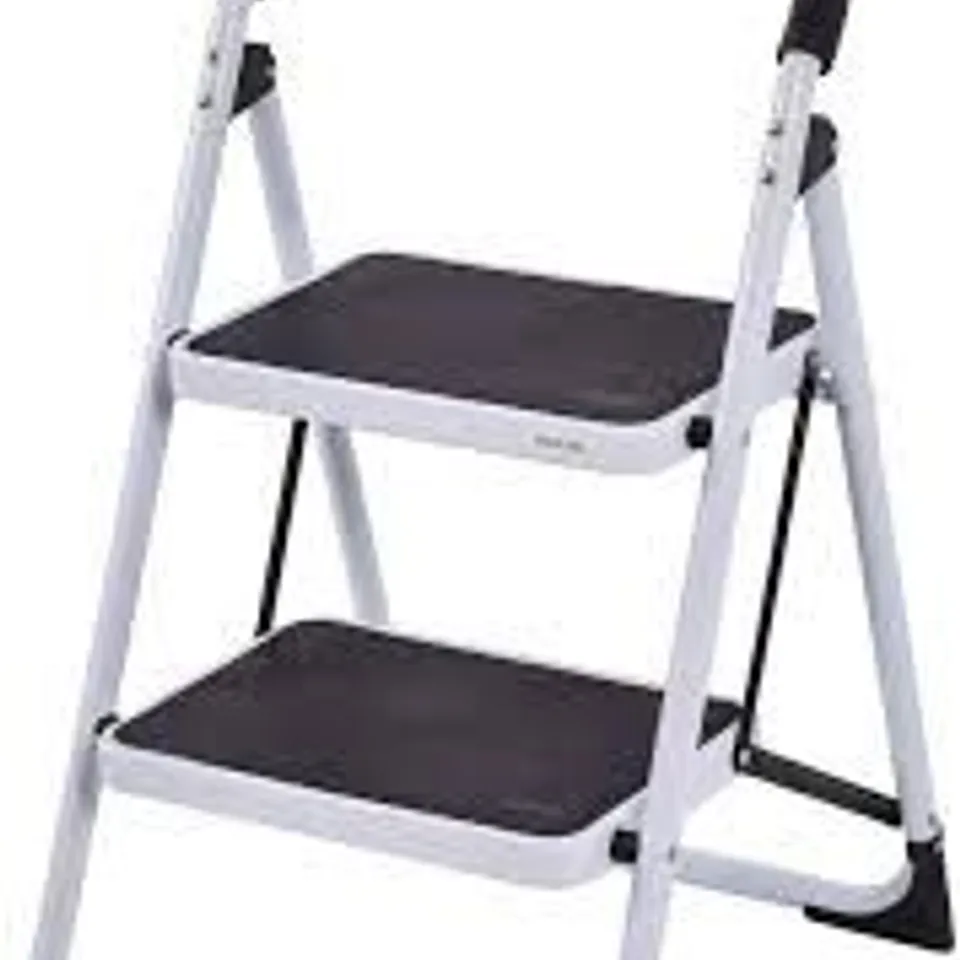 BOXED COSTWAY 2 STEP LADDER FOLDING STOOL HEAVY DUTY 330LBS CAPACITY INDUSTRIAL LIGHTWEIGHT