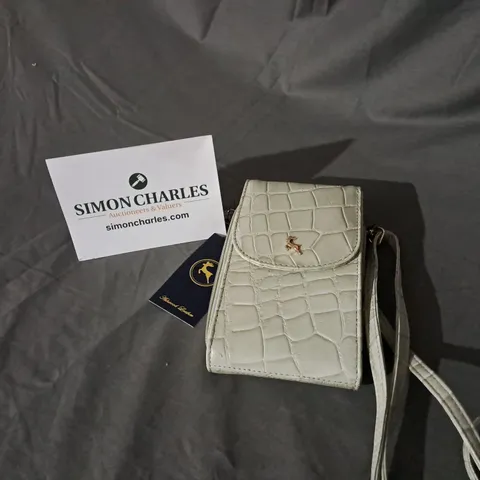 ASHWOOD LEATHER CROC PHONE CROSSBODY BAG