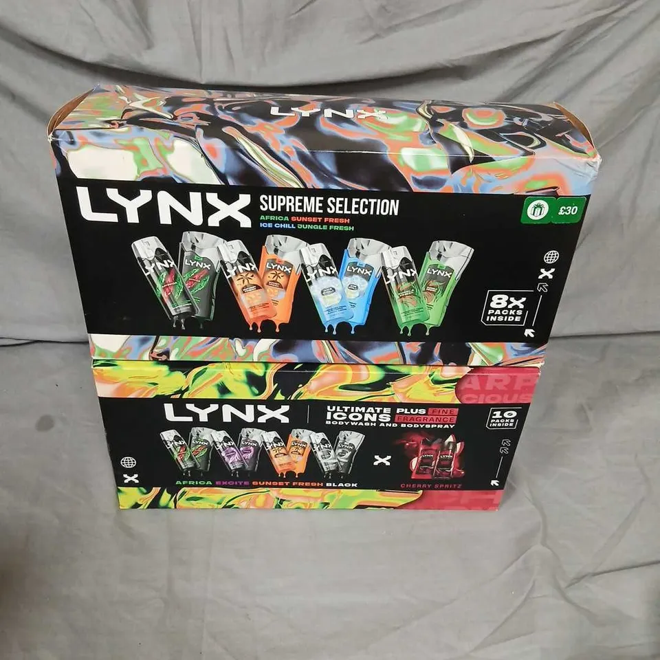 LYNX SUPREME SELECTION GIFT SET AND LYNX ULTIMATE ICONS GIFT SET