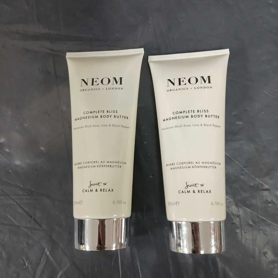NEOM COMPLETE BLISS MAGNESIUM BODY BUTTER 200ML X2