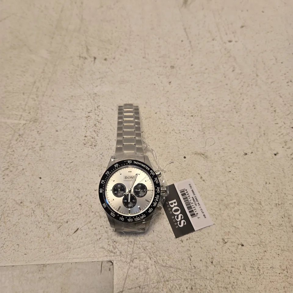 BOSS IKON WATCH – STAINLESS STEEL CHRONOGRAPH, BOXED