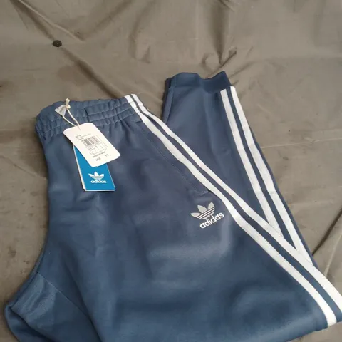 ADIDAS BLUE CUFFED JOGGERS SIZE S