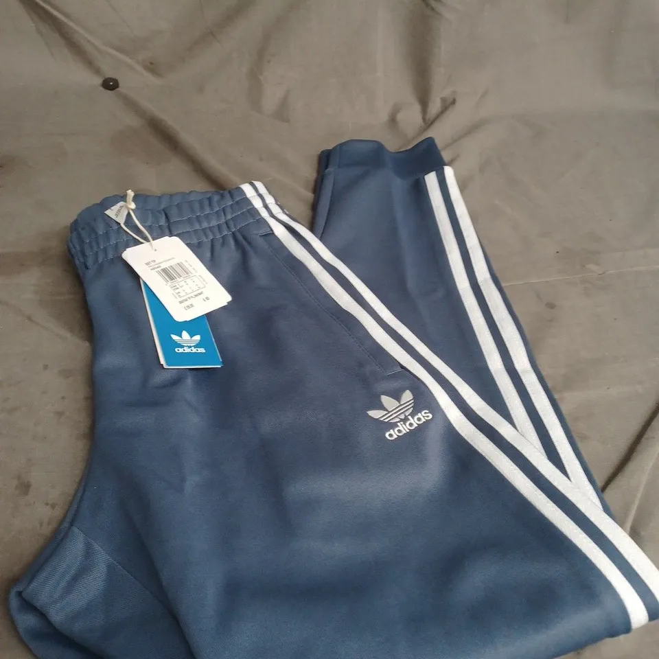 ADIDAS BLUE CUFFED JOGGERS SIZE S