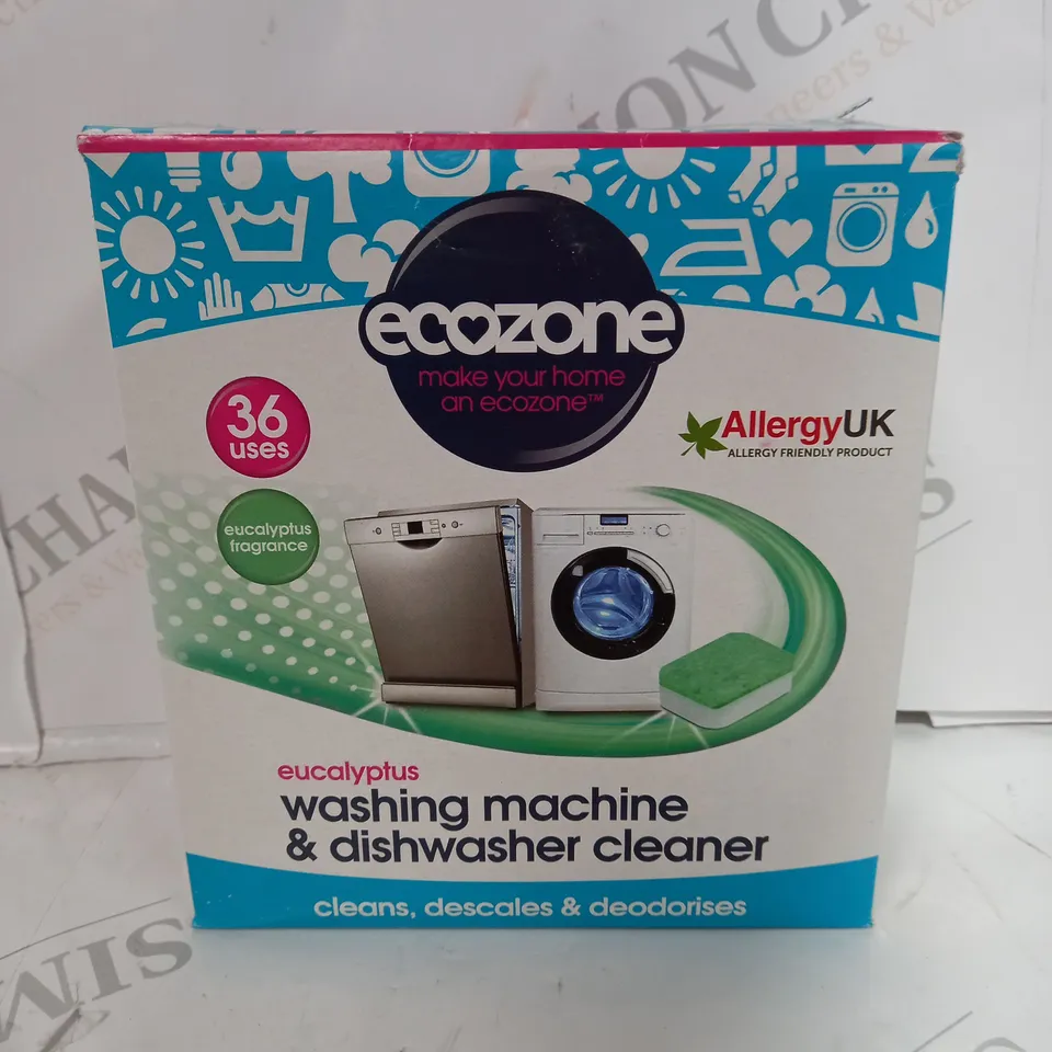 ECOZONE WASHING MACHINE & DISHWASHER CLEANER  RRP £15