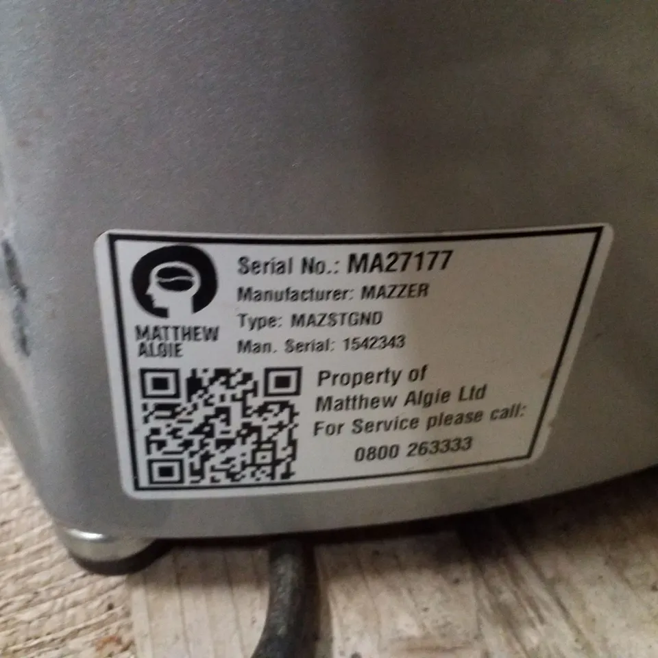 MAZZER LUIGI COMMERCIAL COFFEE GRINDER