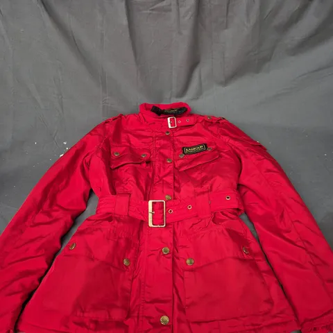 BARBOUR COAT IN RED SIZE S