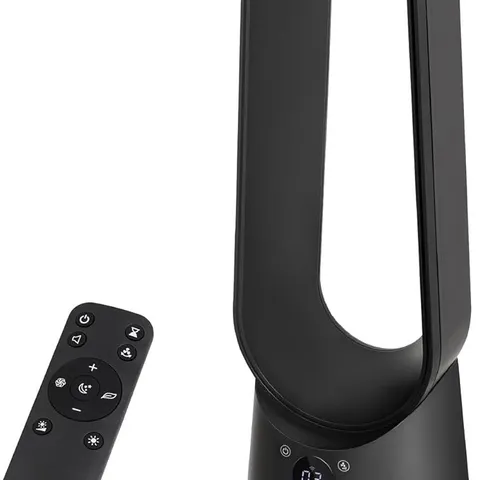 BOXED RUSSELL HOBBS SMART BLADELESS COOLING FAN IN BLACK, 9 SPEED SETTINGS, 3 MODES, TOUCH CONTROLLED BUTTONS, WIFI ENABLED, LED DISPLAY WITH REMOTE, 80Β° OSCILLATION FUNCTION, 80CM TALL, RHBLDLC25BSM