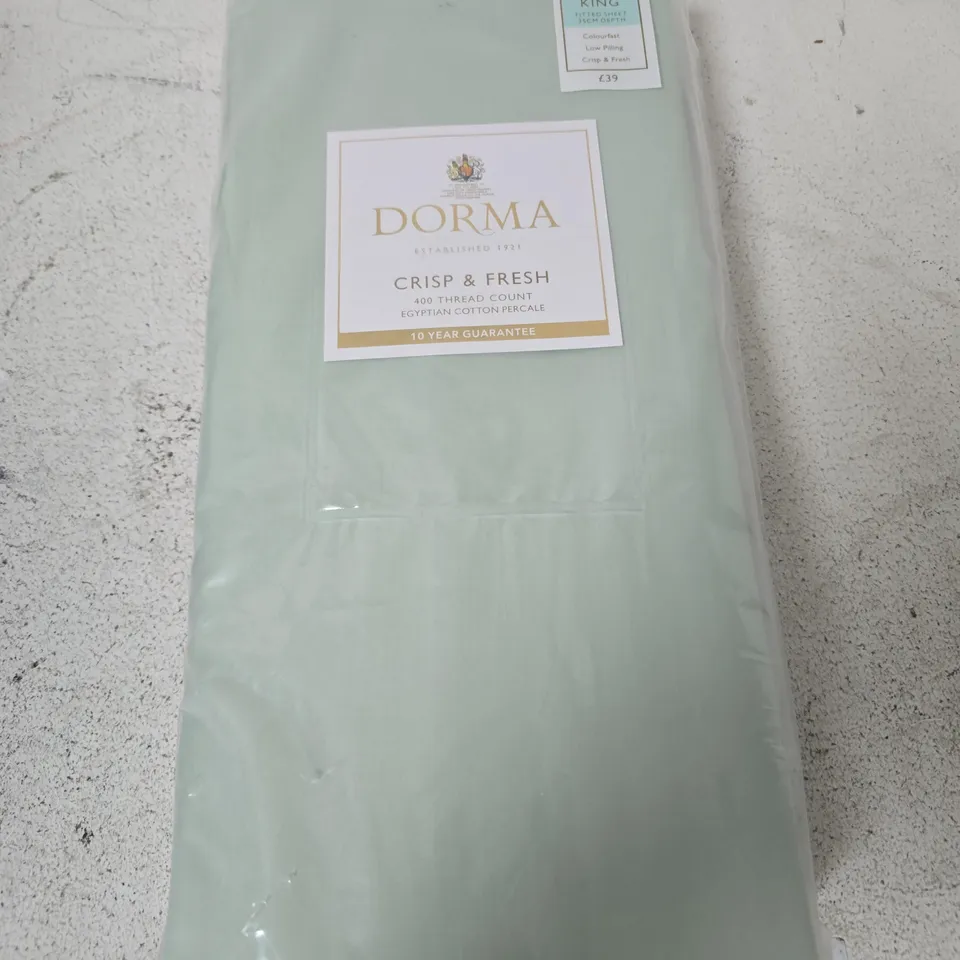 DORMA CRISP & FRESH EGYPTIAN COTTON PERCALE BED LINEN SET, KING SIZE 