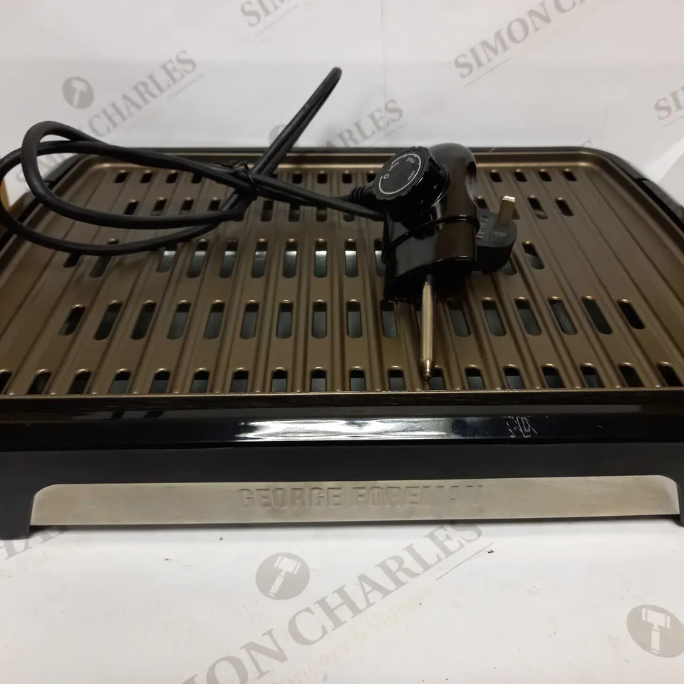 GEORGE FOREMAN SMOKELESS ELECTRIC GRILL