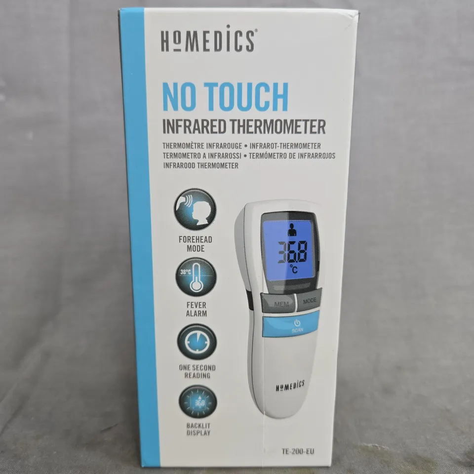 BOXED HOMEDICS NO TOUCH INFRARED THERMOMETER