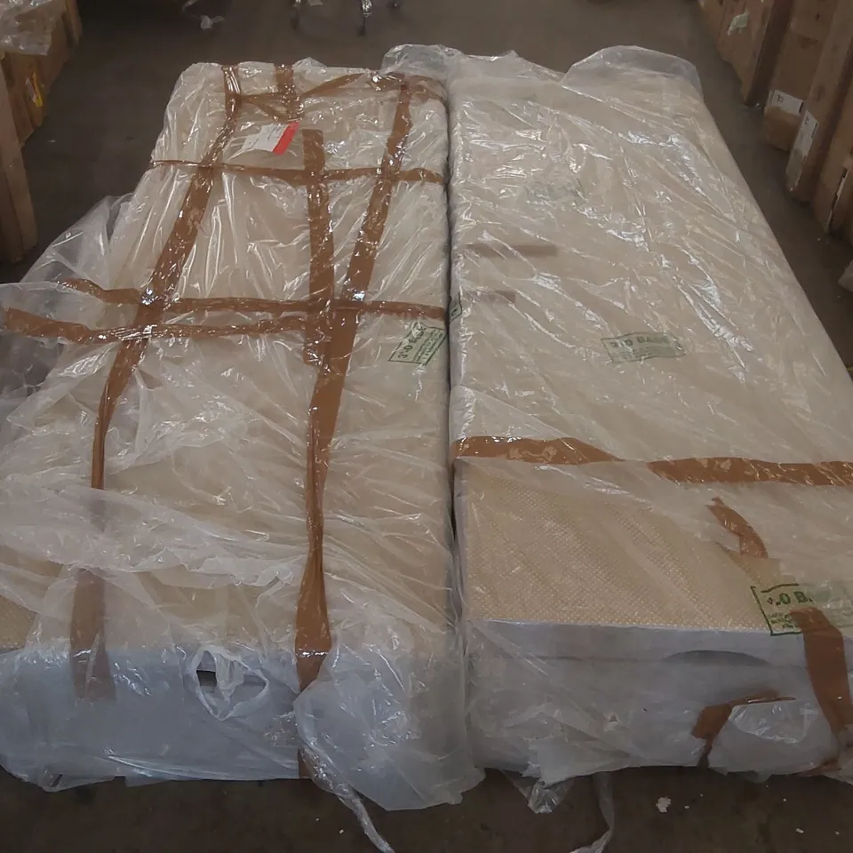 QUALITY BAGGED 4'6 DOUBLE DIVAN BASE WITH STORAGE (2 ITEMS)