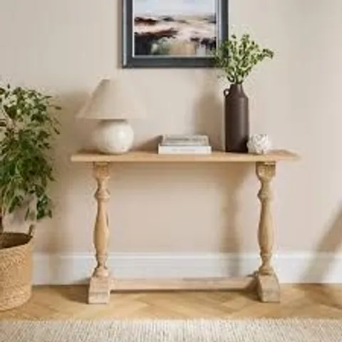 BOXED BRIDGET CONSOLE TABLE, MANGO WOOD (1 BOX)