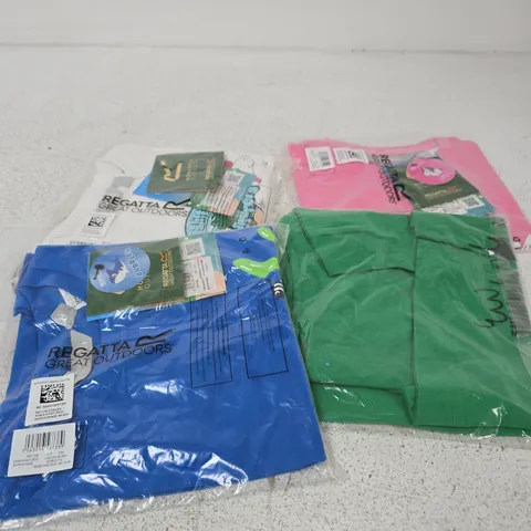 APPROXIMATELY 125 ASSORTED BRAND NEW REGATTA CHILDRENS CLOTHING ITEMS IN VARIOUS SIZES, STYES & COLOURS TO INCLUDE ANIMAL PRINT T SHIRTS