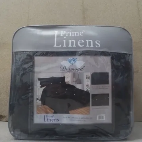 BRAND NEW PRIME LINENS 5PCS REVERSIBLE BEDSPREAD - BLACK