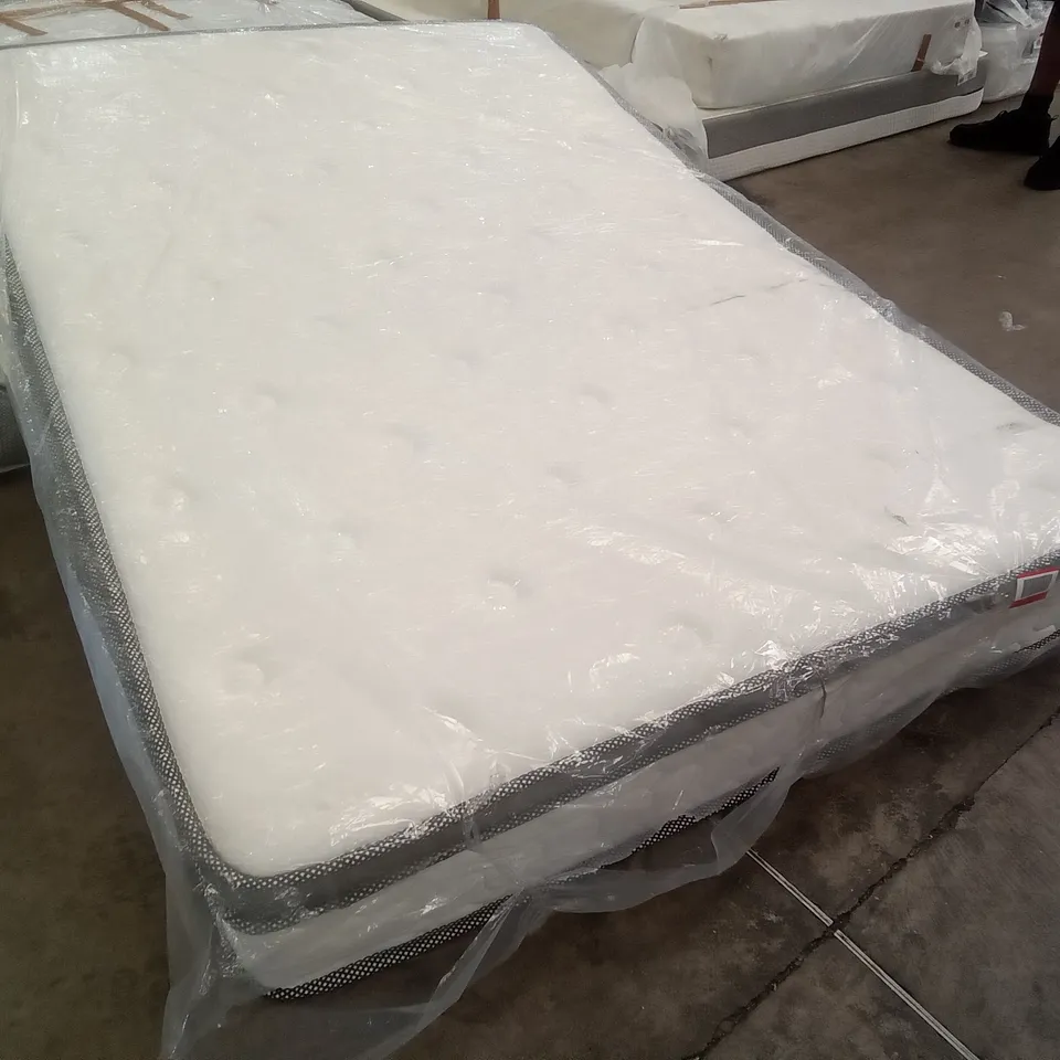 QUALITY BAGGED 4'6" DOUBLE CALTHORPE PILLOW TOP POCKET SPRUNG MATTRESS