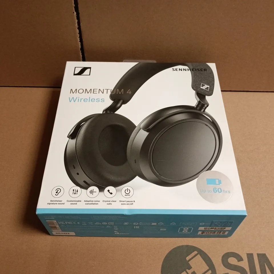 SENNHEISER MOMENTUM 4 WIRELESS OVER-EAR HEADPHONES – BLACK (WITH CASE)