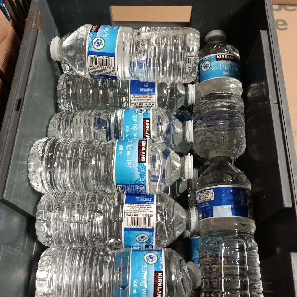 APPROXIMATELY 15 BOTTLES OF KIRKLAND SPRING WATER 500ML PER BOTTLE