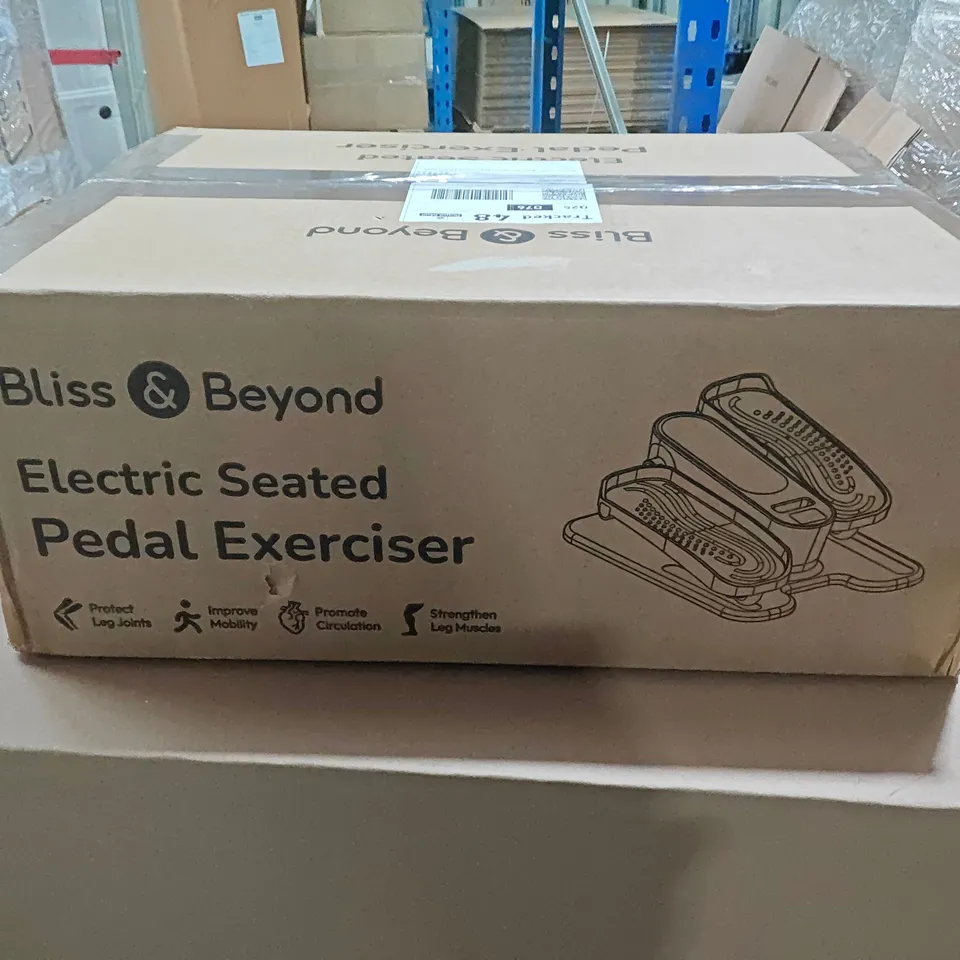 BLISS & BEYOND ELECTRIC SEATED PEDAL EXERCISER – BOXED