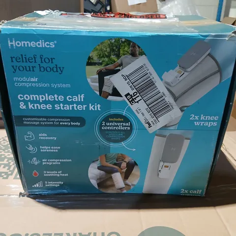 HOMEDICS COMPLETE CALF & KNEE STARTER KIT – RELIEF FOR YOUR BODY MODULAR COMPRESSION SYSTEM