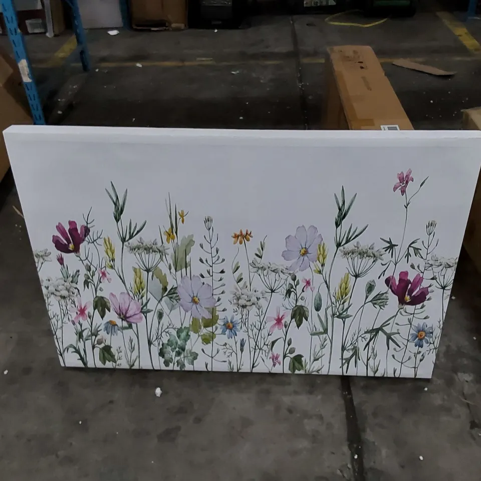 SUMMER TIME FLOWERS 2 - WRAPPED CANVAS 