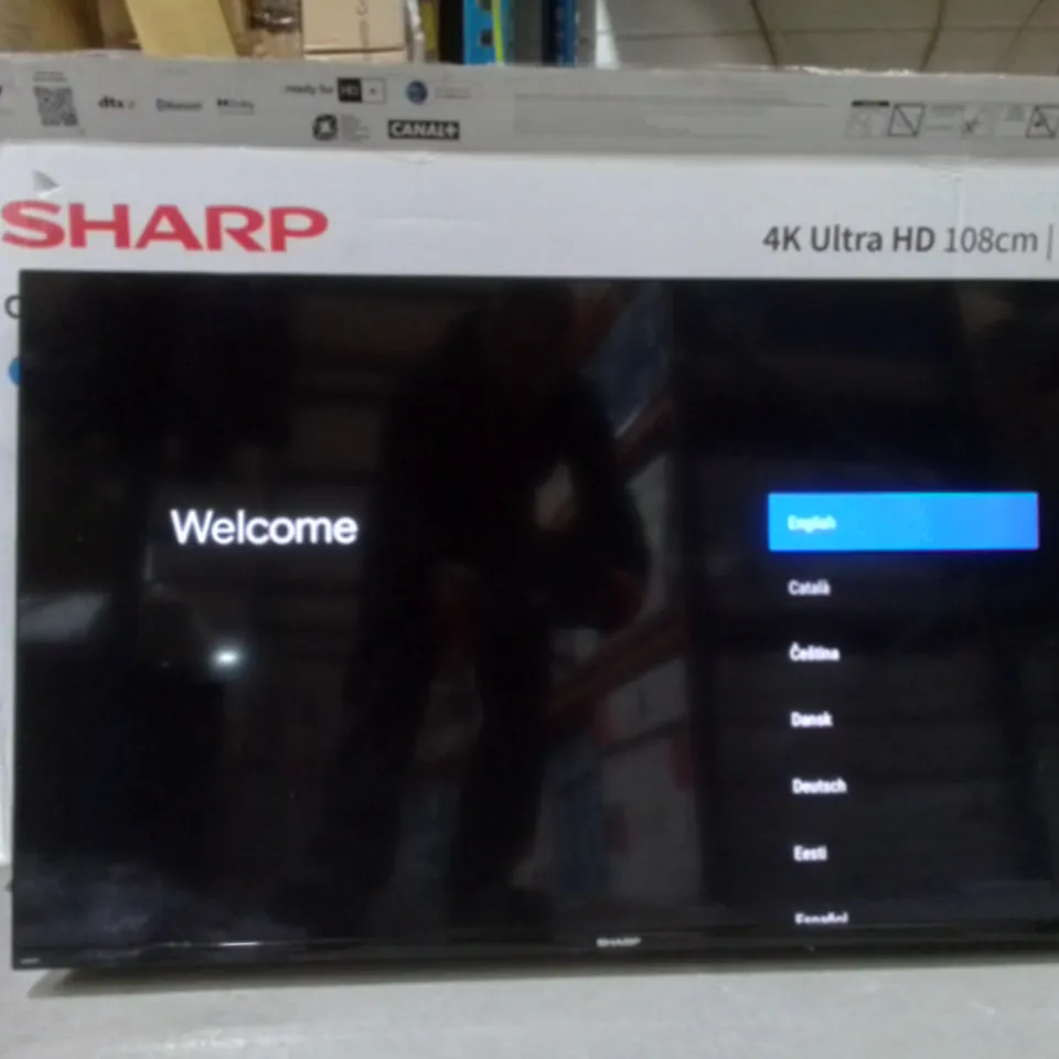 BOXED SHARP ANDROID TV 4K UHD 43" 4K ULTRA HD 43FN8KA