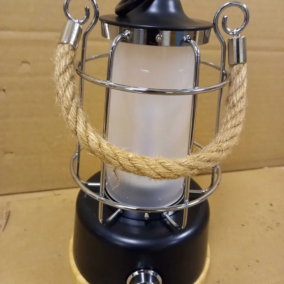 HARPER LIVING RECHARGEABLE CAMPING LED RETRO WATER RESISTANT LANTERN