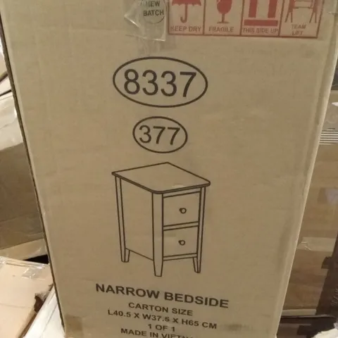 BOXED NARROW BEDSIDE (1 BOX)