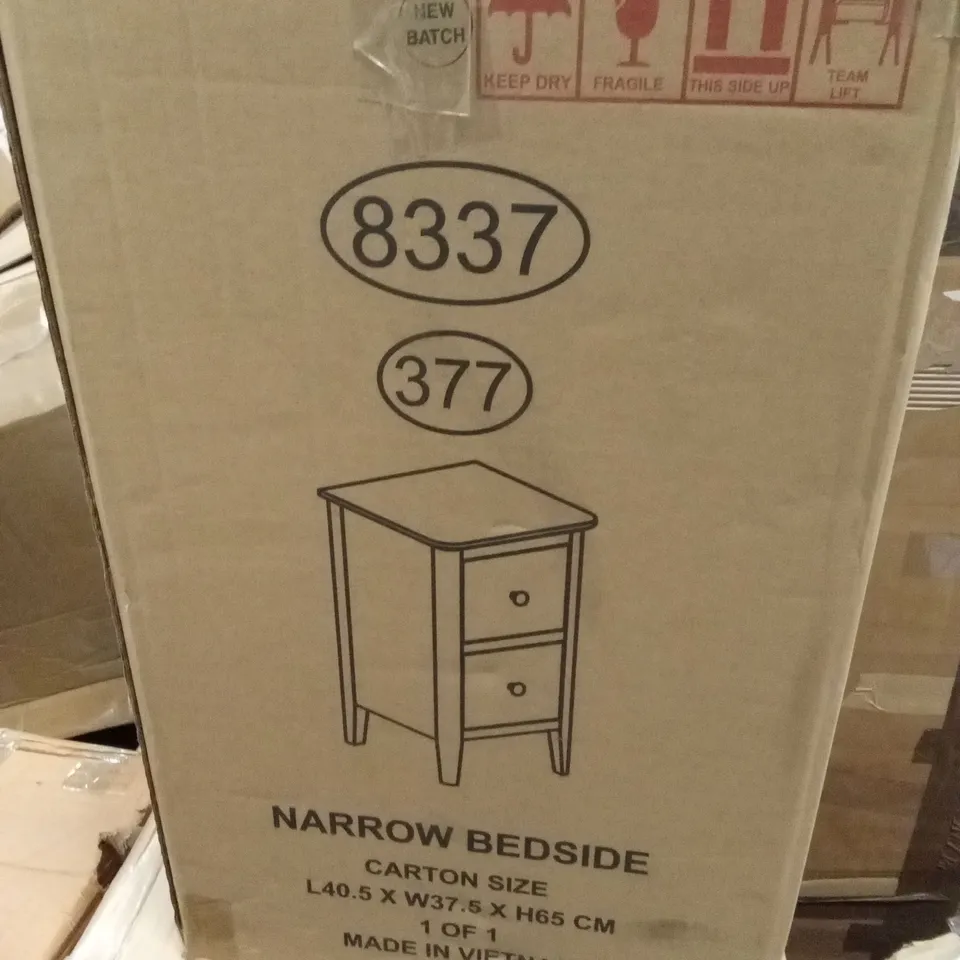 BOXED NARROW BEDSIDE (1 BOX)