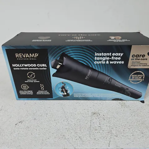 REVAMP HOLLYWOOD CURL AUTO-ROTATE CERAMIC CURLER – BOXED