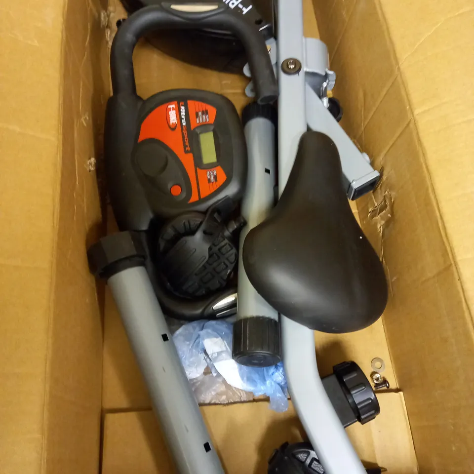 ULTRASPORT FOLDABLE EXERCISE BIKE WITH HAND PULSE SENSORS - BLACK AND SILVER - COLLECTION ONLY - ASSEMBLY REQUIRED