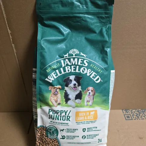 JAMES WELLBELOVED PUPPY JUNIOR LAMB & RICE DOG FOOD – 2KG