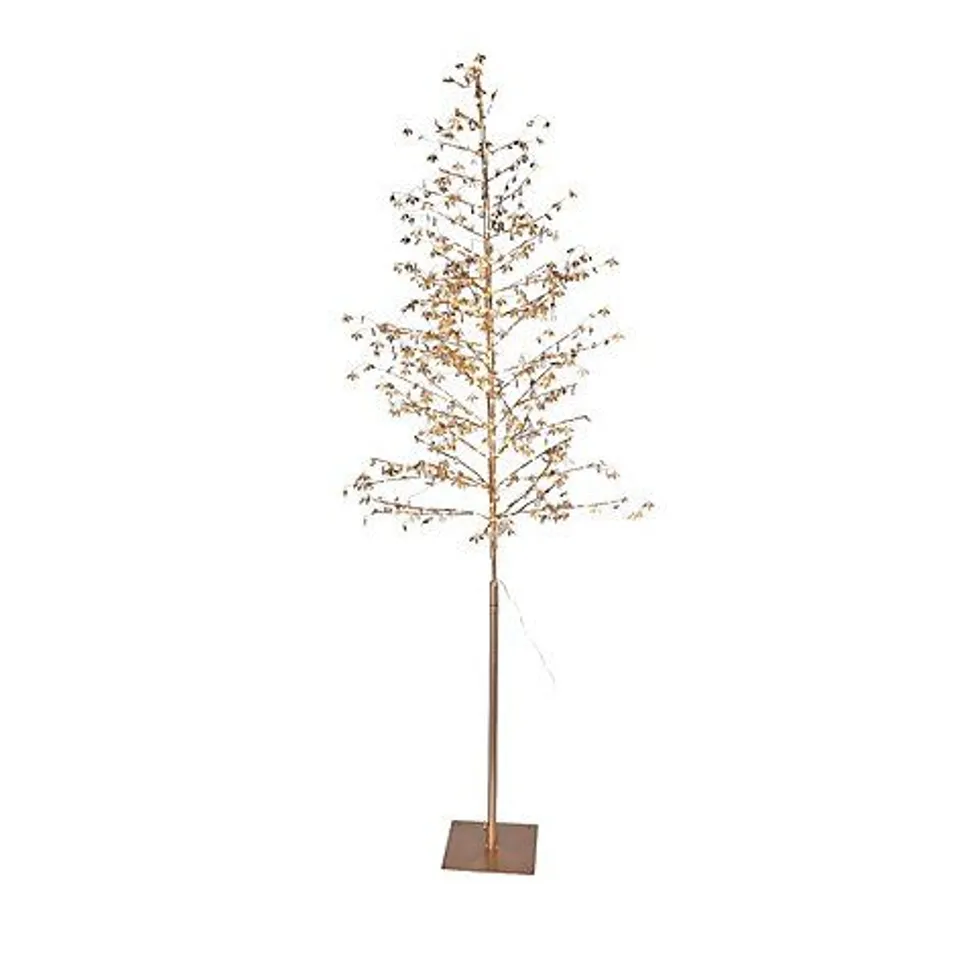BOXED ALISON CORK PRE LIT JEWELED TREE - ROSE GOLD - COLLECTION ONLY