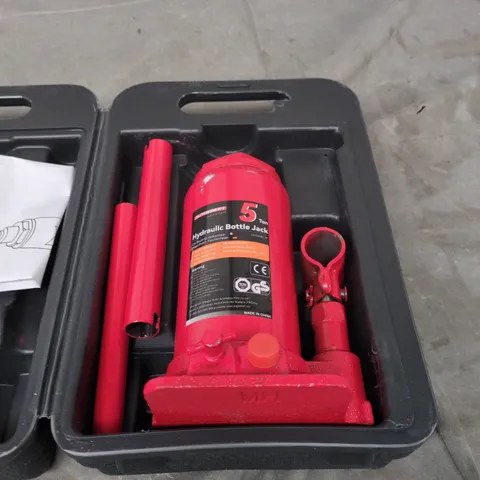 AUTOXBERT 5 TON HYDRAULIC BOTTLE JACK IN CASE
