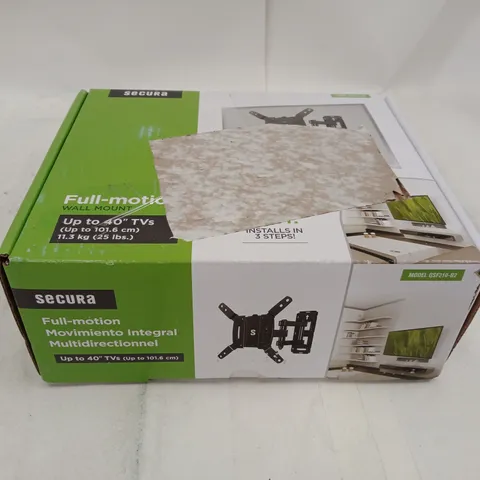 SECURA FULL-MOTION WALL MOUNT FOR UP TO 40" TVS (QSF210-B2) – BOXED