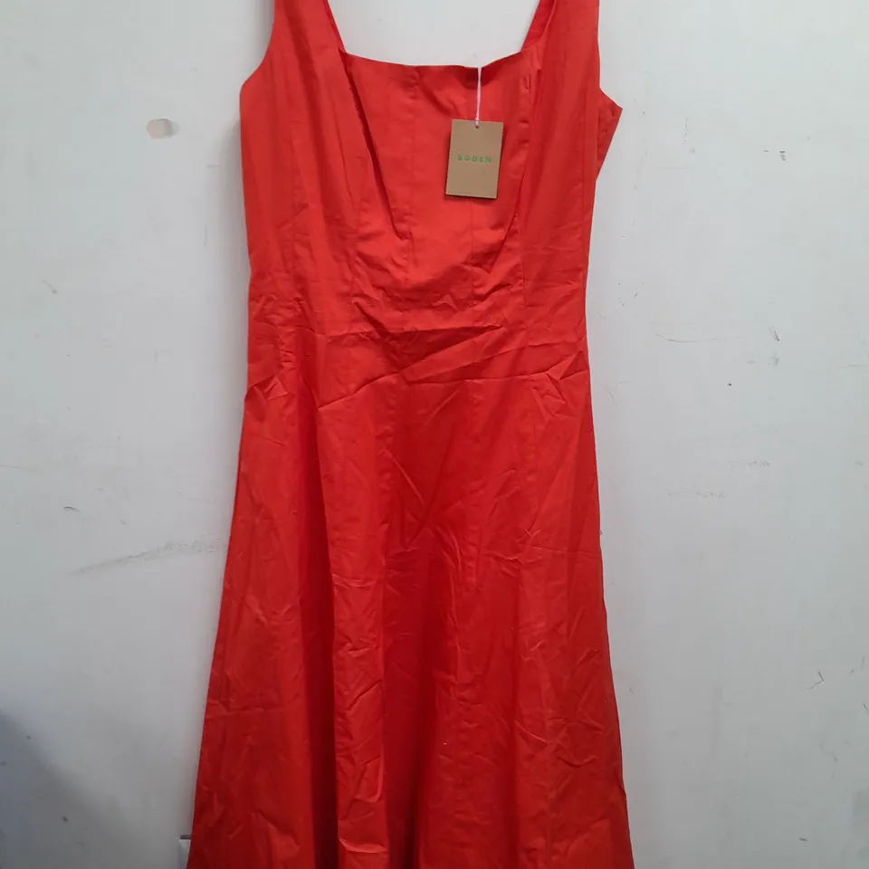 BODEN ORANGE DRESS - UK 12P