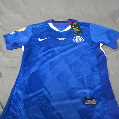 NIKE CHELSEA FC FOOTBALL SHIRT β BLUE DRI-FIT JERSEY SIZE KIDS UNSPECIFIED