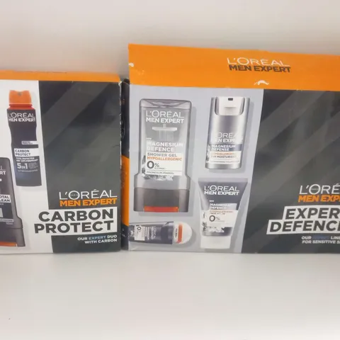 FIVE ASSORTED L'OREAL PRODUCTS TO INCLUDE; EXPERT DEFENCE AND CARBON PROTECT